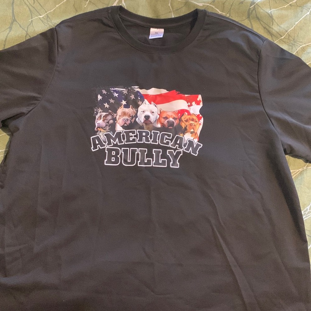 New Mens XL American Bully T-shirt 💯 Polyester
